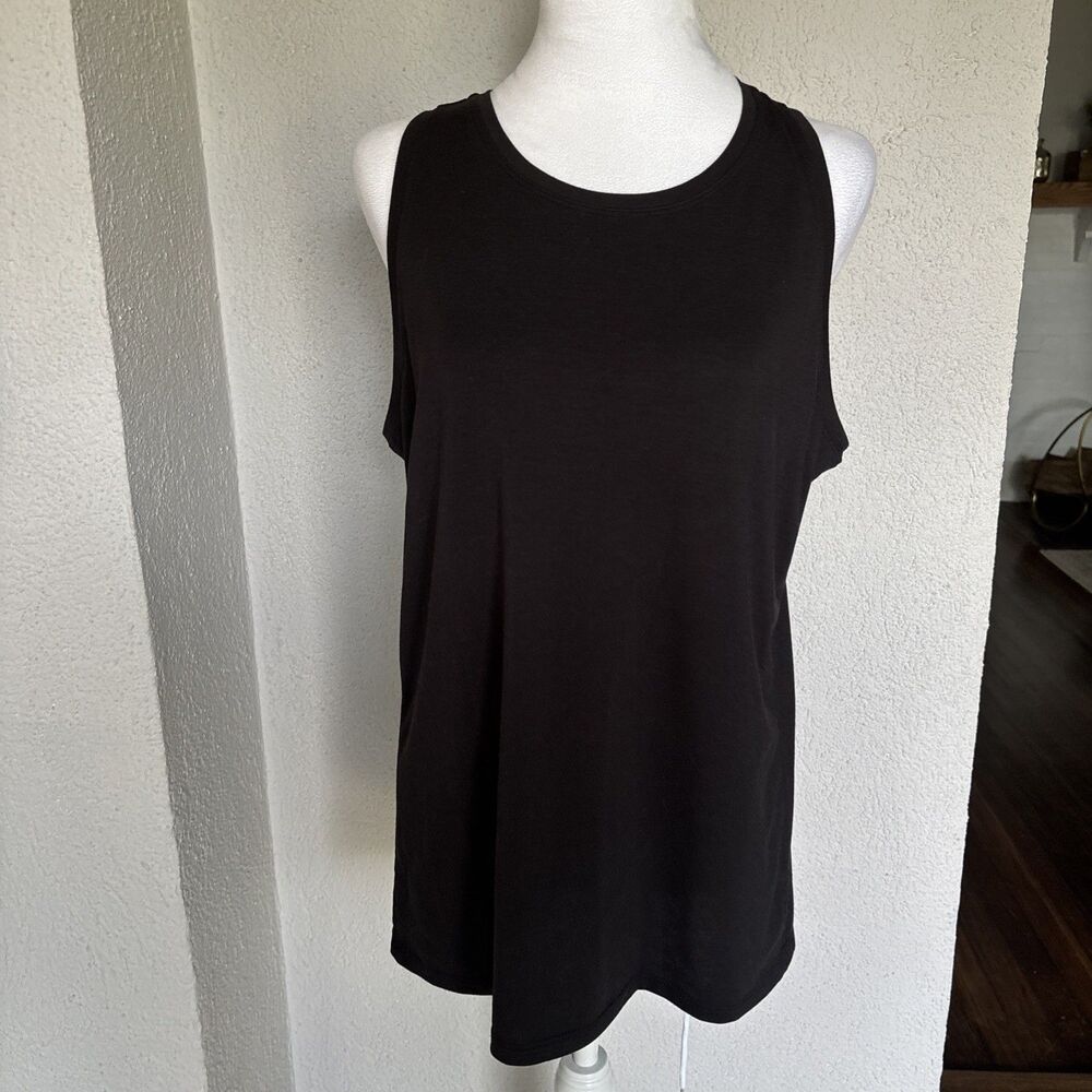 Athleta Women's Black Soft Loose Fit Tank Size Large